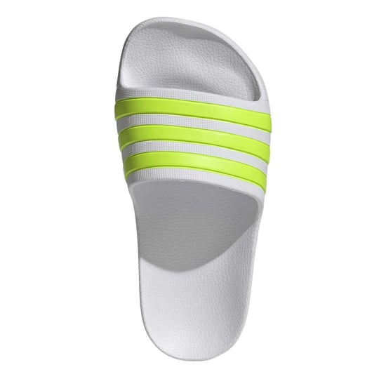Boys adidas Adilette Aqua in Ftwr White/Sola - Image 5