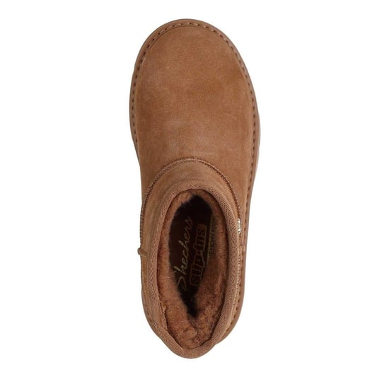 Skechers Womens/Ladies Cozy Suede Slip-In Ankle Boots (Chestnut) - Image 3
