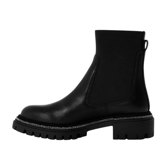 Steve Madden Womens/Ladies Offline Leather High Heel Ankle Boots (Black) - Image 2