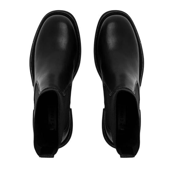 Steve Madden Womens/Ladies Offline Leather High Heel Ankle Boots (Black) - Image 3
