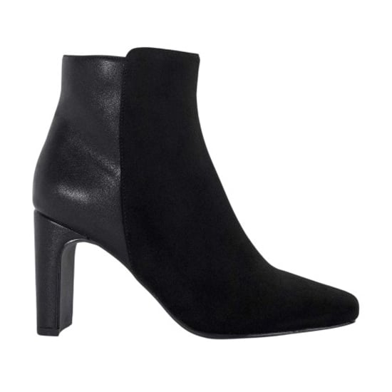 Dune London Dames Orietta Two Tone Leren Enkellaarsjes (Zwart) - Image 1