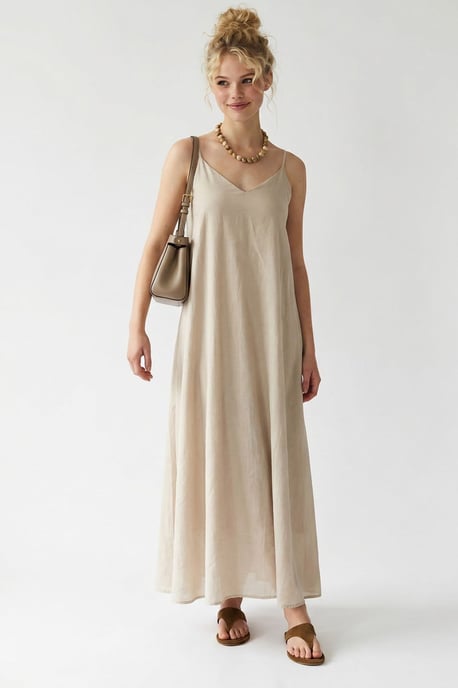 Sleeveless A-line Maxi Dress - Image 2