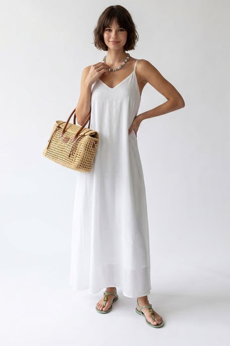 Sleeveless A-line Maxi Dress - Image 2