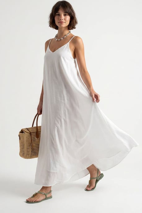 Sleeveless A-line Maxi Dress - Image 4