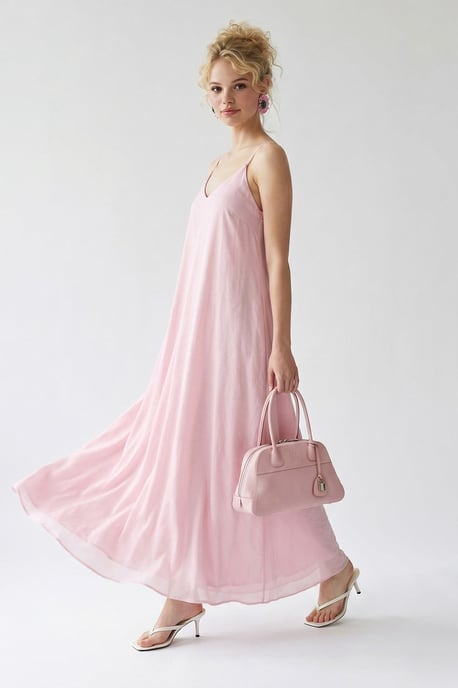 Sleeveless A-line Maxi Dress - Image 3