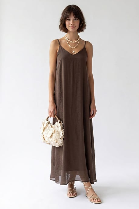 Sleeveless A-line Maxi Dress - Image 2