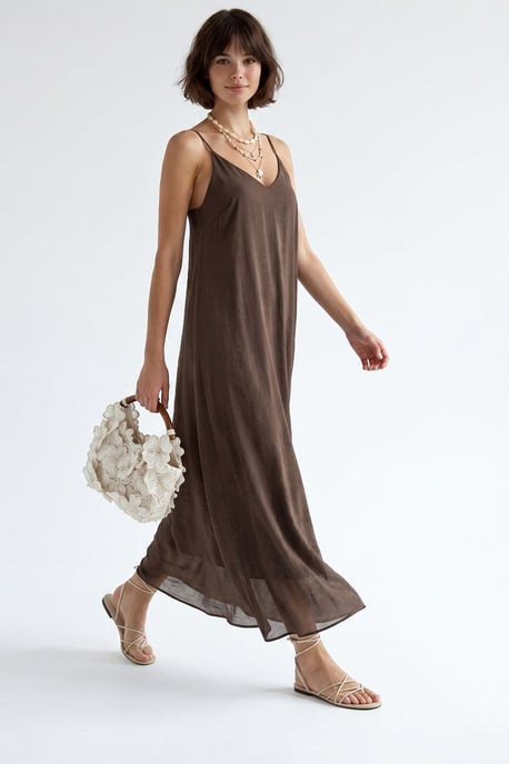 Sleeveless A-line Maxi Dress - Image 4