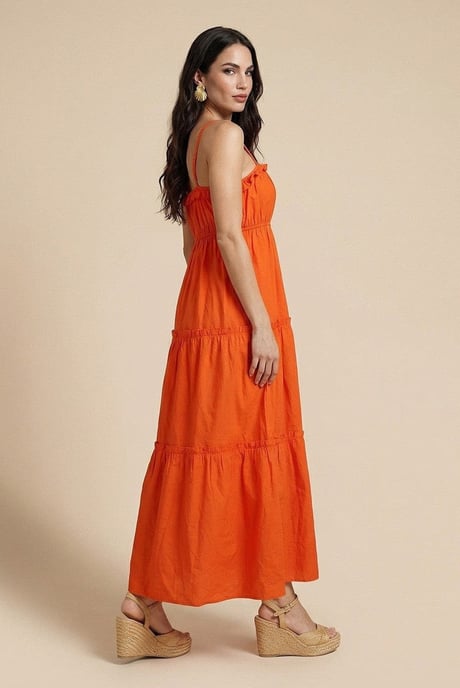 Ruched Tiered Maxi Dress - Image 2