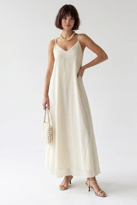 Sleeveless A-line Maxi Dress - Image 2