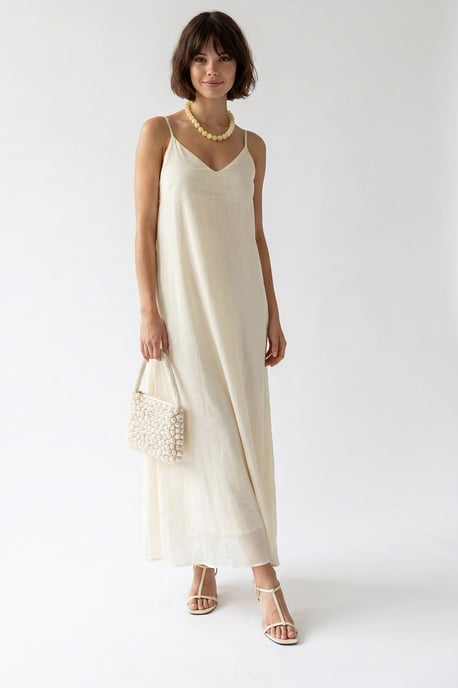 Sleeveless A-line Maxi Dress - Image 3