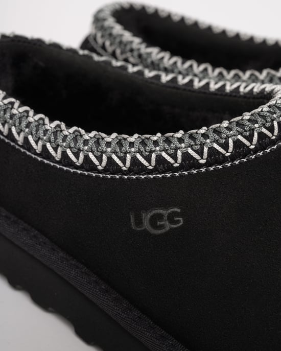 Logo Detail Slippers in Zwart - Image 3