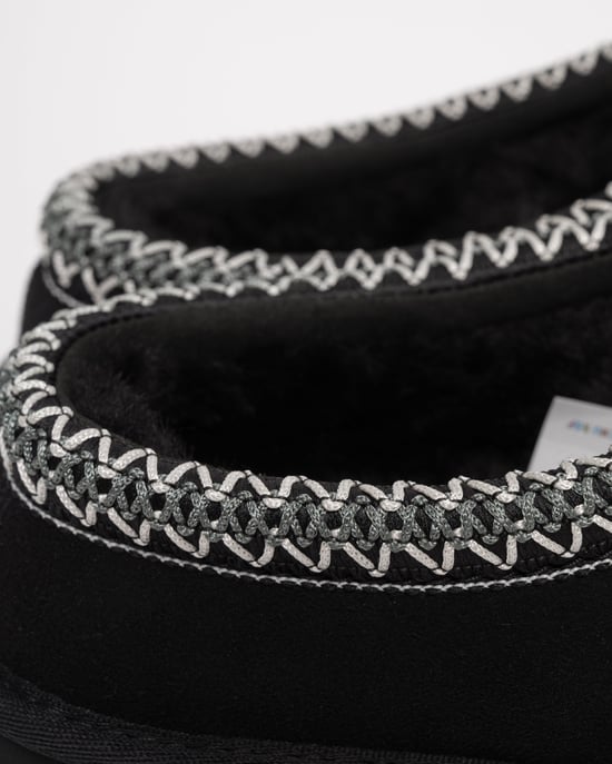 Logo Detail Slippers in Zwart - Image 6