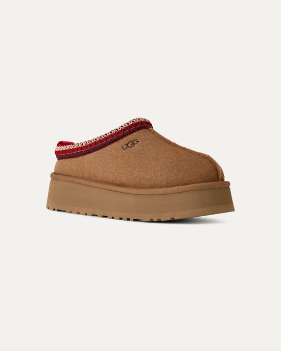 Logo Detail Slippers in Tan - Image 1