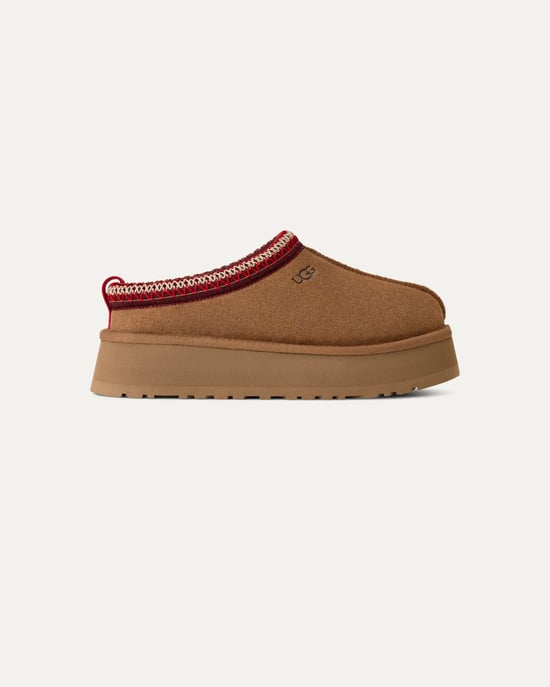 Logo Detail Slippers in Tan - Image 2