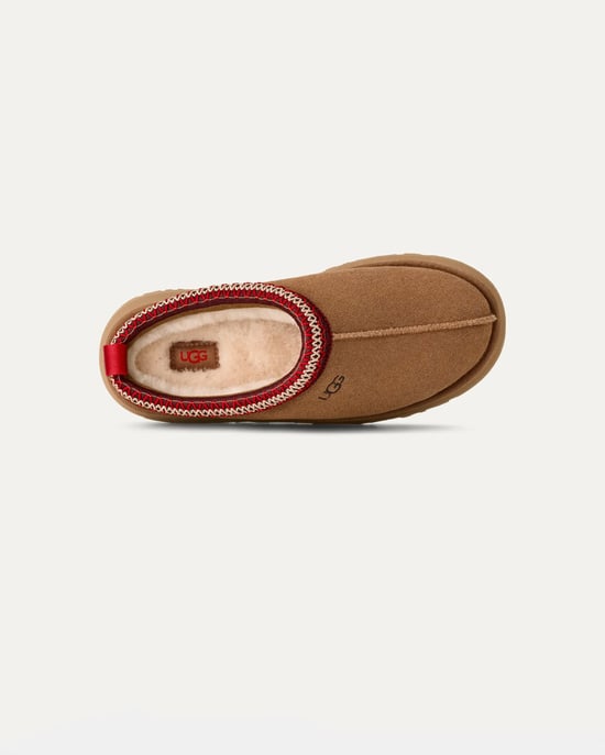 Logo Detail Slippers in Tan - Image 5