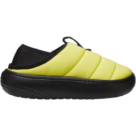 Boys Crocs Classic Puff Shuv Clogs in Cyber Yellow - Image 1