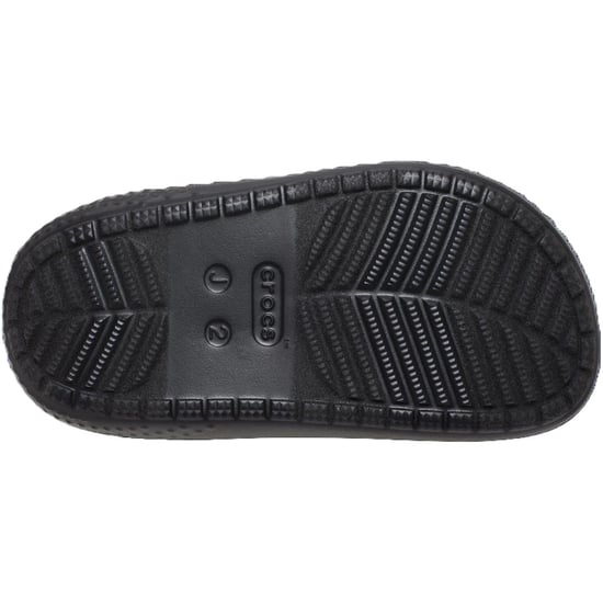 Boys Crocs Classic Puff Shuv Clogs in Cyber Yellow - Image 2