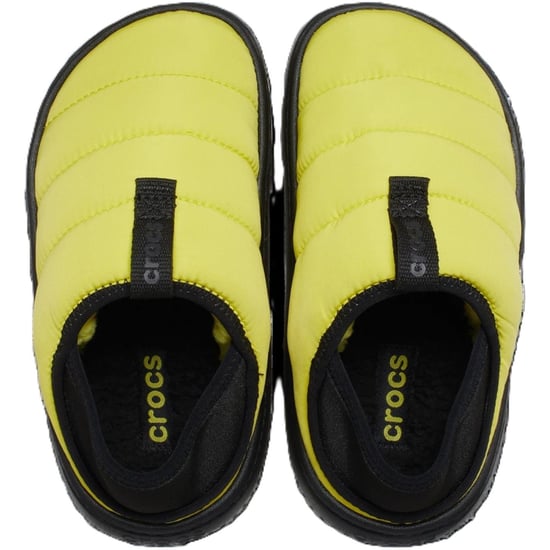 Boys Crocs Classic Puff Shuv Clogs in Cyber Yellow - Image 4