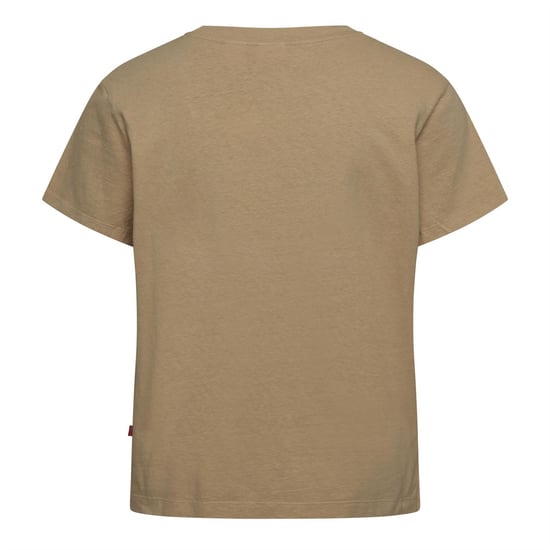 Women's Levis Boxy Vneck Tee in Safari - Image 2