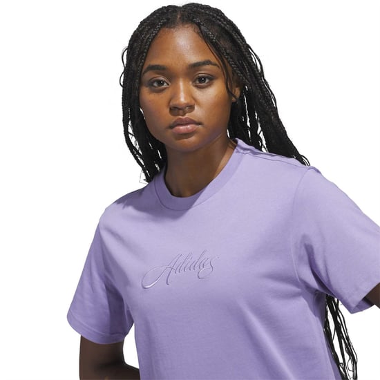 Women's adidas W Sc Cursive in Magic Lilac - Image 5