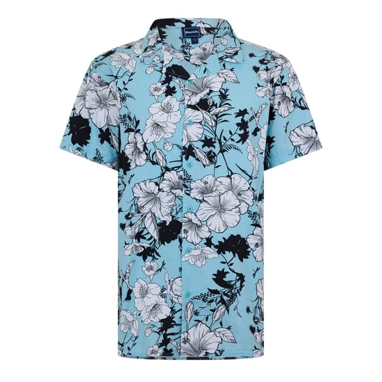 Bench Heren Gebloemd Relaxed Fit Overhemd (Sky) - Image 1