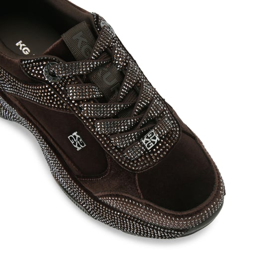 KG Kurt Geiger Velvet Lust Sneakers - Image 4