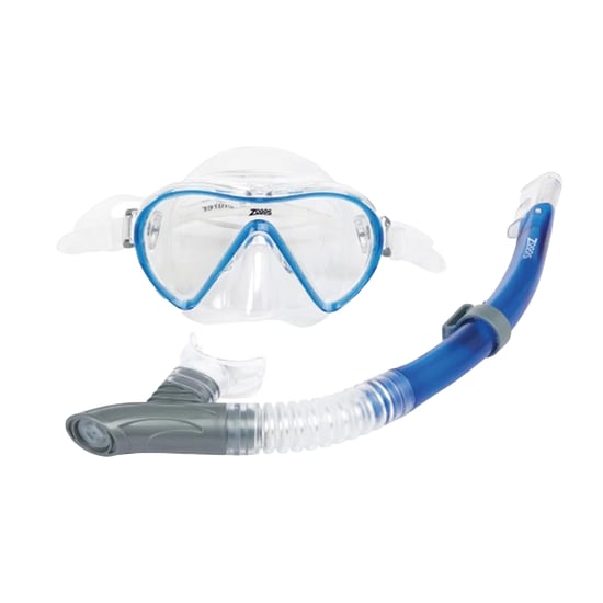 Zoggs Unisex Adult Reef Explorer Snorkel Set (Blue) - Image 1