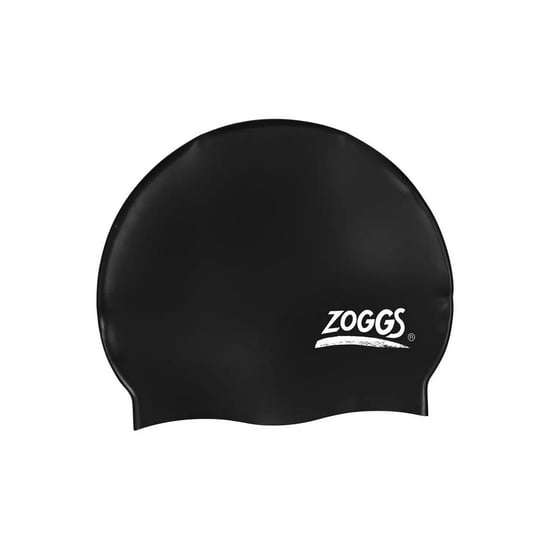 Zoggs Plain Silicone Swim Cap (Black) - Image 1