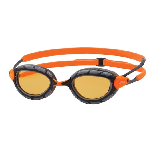 Zoggs Predator Pol Ultra zwembril voor volwassenen (Grijs/Oranje) - Image 1
