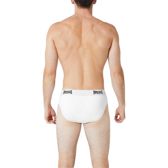 Lonsdale Mens Contrast Waistband Briefs (Pack of 2) (White) - Image 2