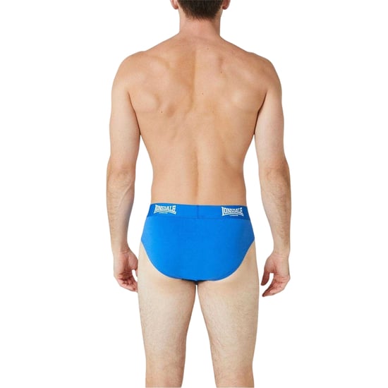 Lonsdale Mens Contrast Waistband Briefs (Pack of 2) (Blue) - Image 2