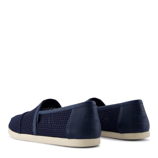 Men's Toms Alpargata Class Textured Espadrille Shoes in Navy - Image 3