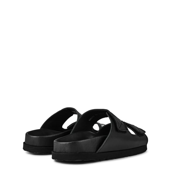 Boys Palm Angels Logo Touch Strap Slides Juniors in Black/White - Image 4