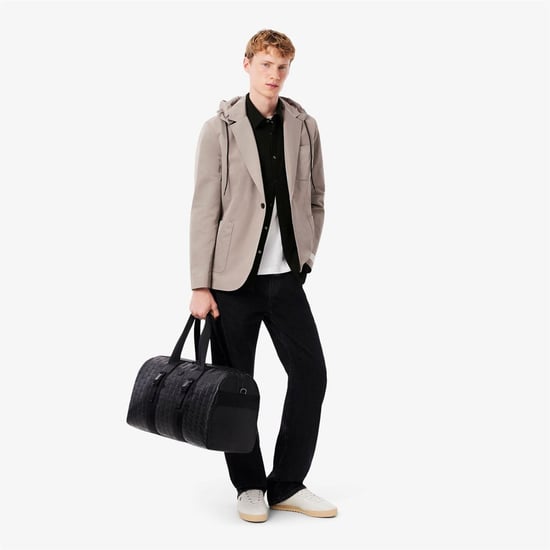 Men's Lacoste Plain Shrt L in Black - Image 4