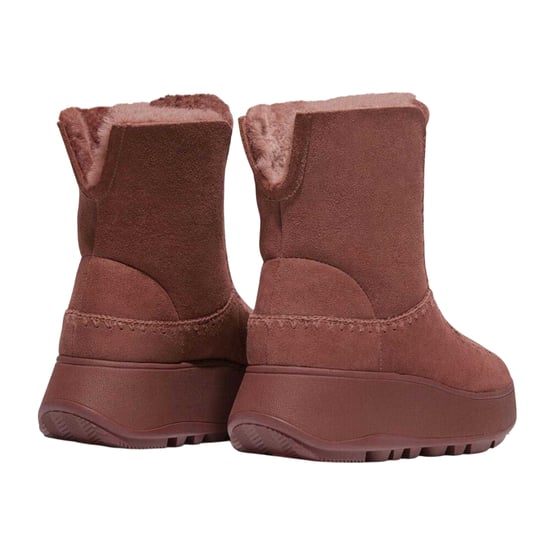 Fit Flop Dames F-Mode Suède Flatform Winterlaarzen (Bruin) - Image 2