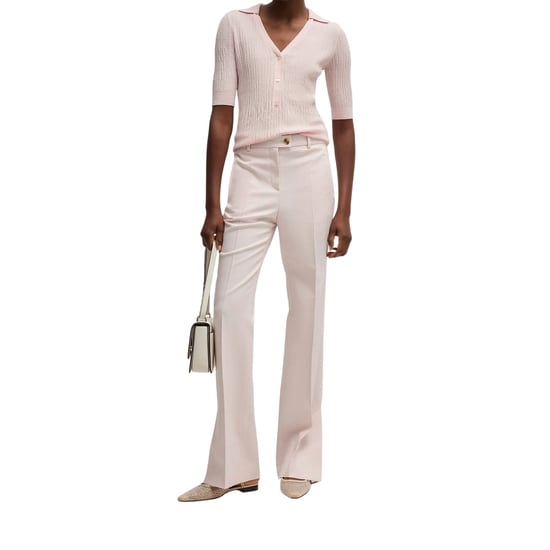 Boss Womens/Ladies Terela Straight Leg Chinos (Peach) - Image 4