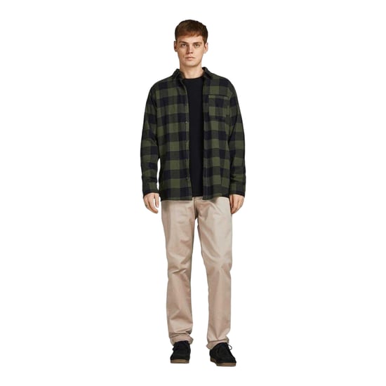 Jack And Jones KanePablo-chino's van katoenmix voor heren (Beige) - Image 1
