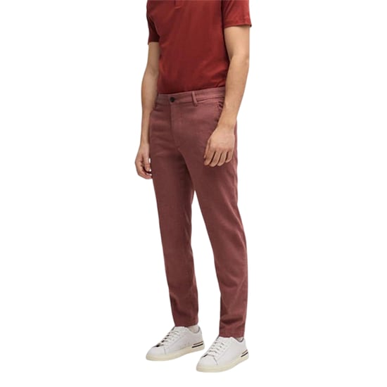 Boss Chino's voor heren van Kane met platte voorkant (Bruin) - Image 3