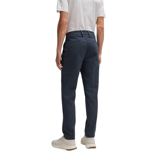 Boss Chino's voor heren van Kane met platte voorkant (Donkerblauw) - Image 2