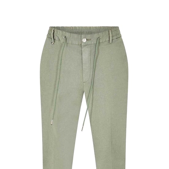 Boss Chino's voor heren met trekkoord in de taille (Groen) - Image 3