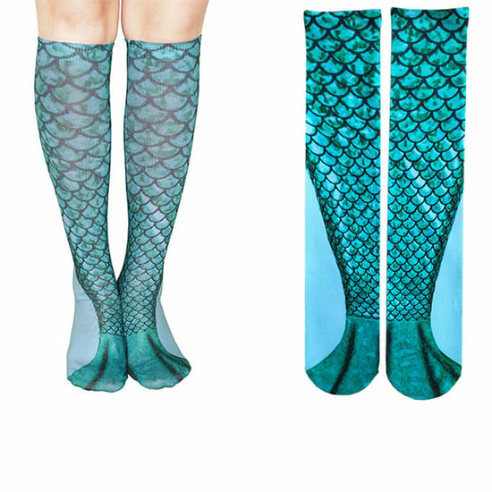 Aquarius Mermaid Tail Knee High Boot Socks Design 4 Women Casual - Image 4