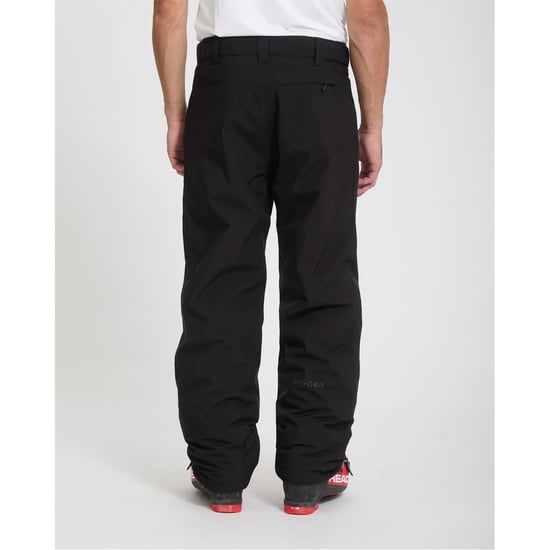 Men's Spyder Solid Patterned Wide Leg Salopette in Black - Image 3