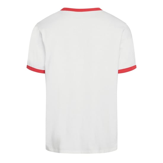Men's Levis Retro Emb Ringer Tee Bright wh in Bright White - Image 2
