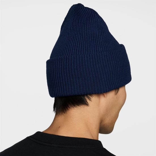 Accessories Nike Peak Soft Feel Ribbed Adjustable Cuff Beanie in Midnight Navy/M - Image 3
