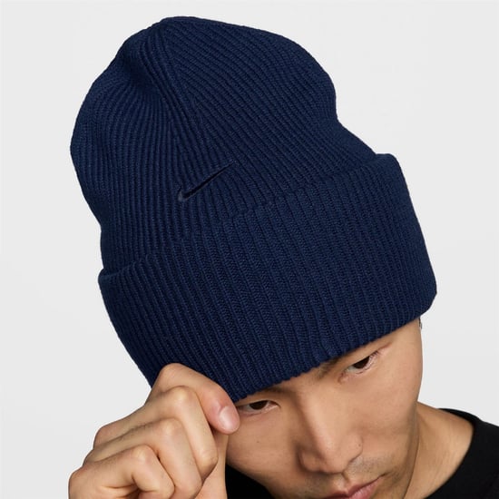 Accessories Nike Peak Soft Feel Ribbed Adjustable Cuff Beanie in Midnight Navy/M - Image 5