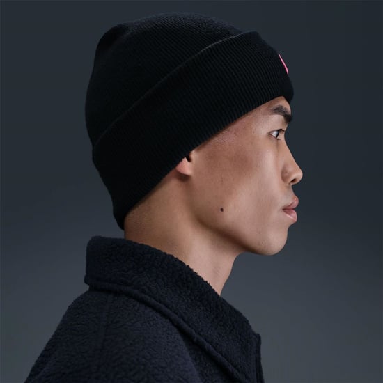 Accessories Nike Nsw Peak Wordmark Logo Adjustable Cuff Beanie in Black/Pinksicle - Image 6