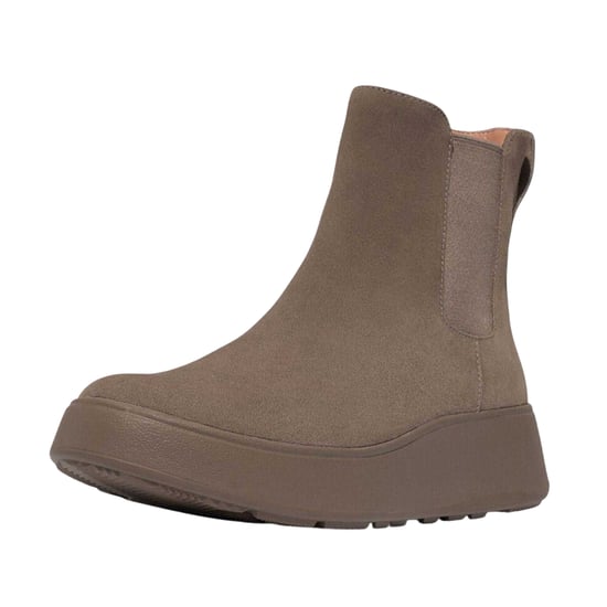 Fit Flop Dames/Dames F-Mode Suede Flatform Chelsea Laarzen (Grijs) - Image 4