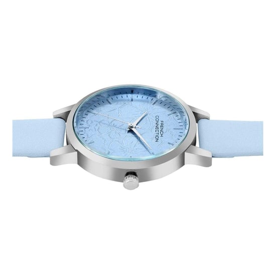 French Connection Dames/Dames FCUK Lederen Analoog Horloge (Hemelsblauw) - Image 3