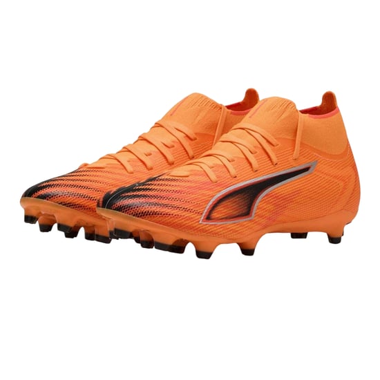 Puma Womens/Ladies Ultra Match+ Firm Ground Football Boots (Orange/Black) - Image 4