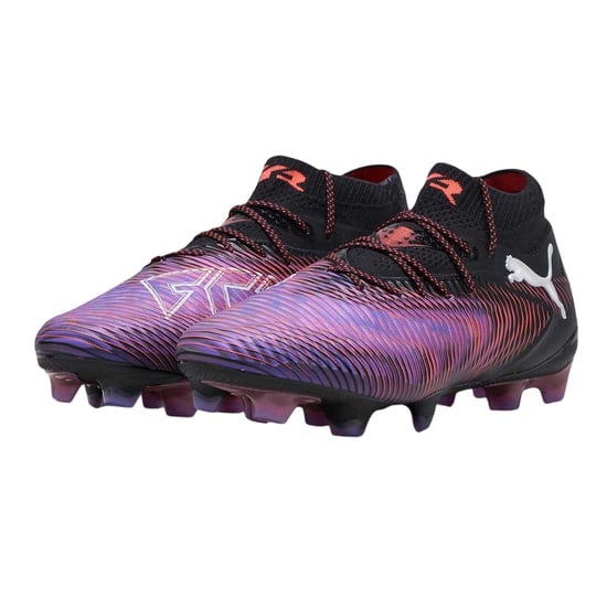 Puma Womens/Ladies Future 8 Ultimate Firm Ground Football Boots (Black/Purple) - Image 6